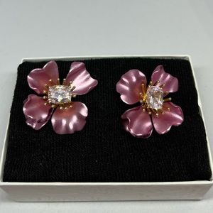 VINTAGE large flower studs